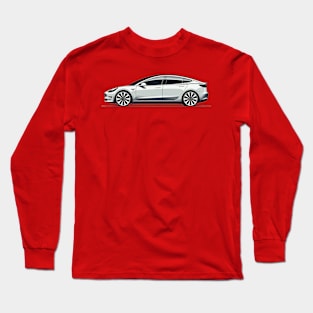 Tesla Model 3 Long Sleeve T-Shirt